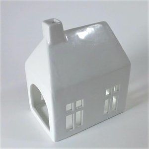 Tea light holder small house farmhouse